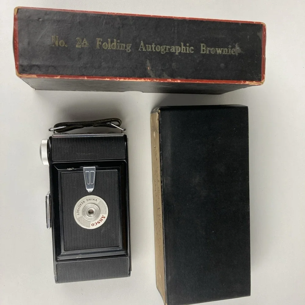 VINTAGE ANSCO VIKING‎ READYSET 120 ROLL FILM FOLDING BELLOWS CAMERA 1952-59